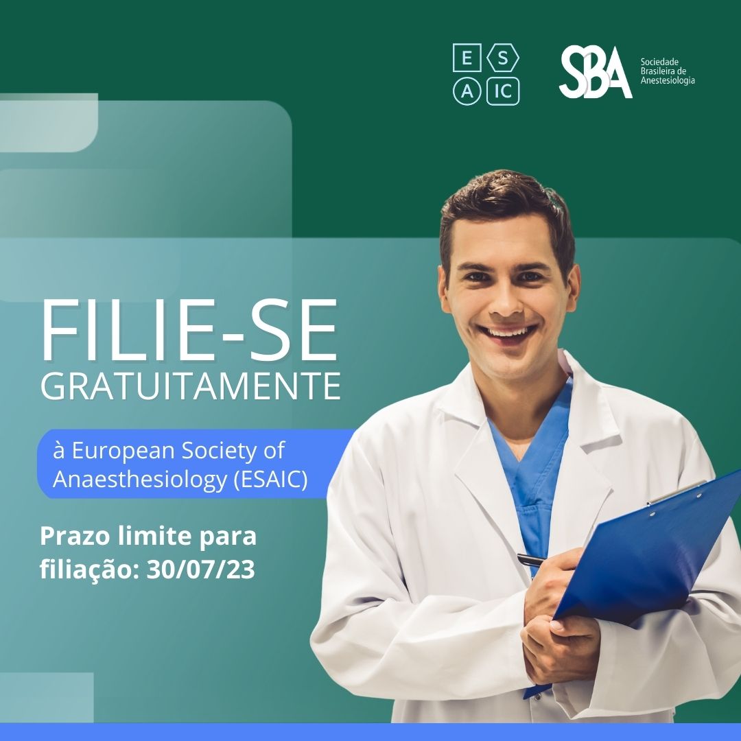 Filie-se gratuitamente à European Society of Anaesthesiology and Intensive Care (ESAIC)