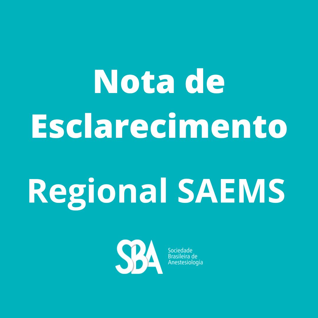 Nota de esclarecimento – Regional SAEMS