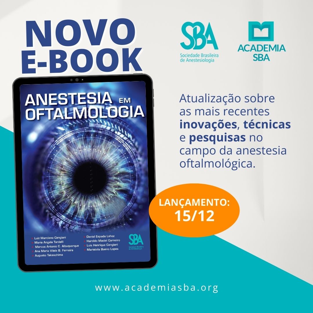 Lançamento do e-book: ‘Anestesia em Oftalmologia’