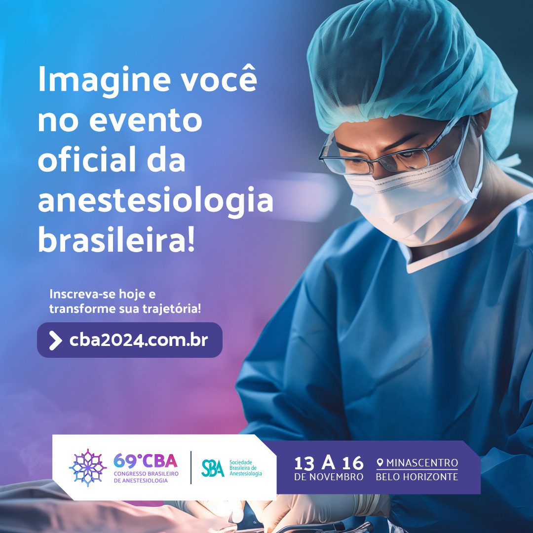 Imagine você no evento oficial da anestesiologia brasileira
