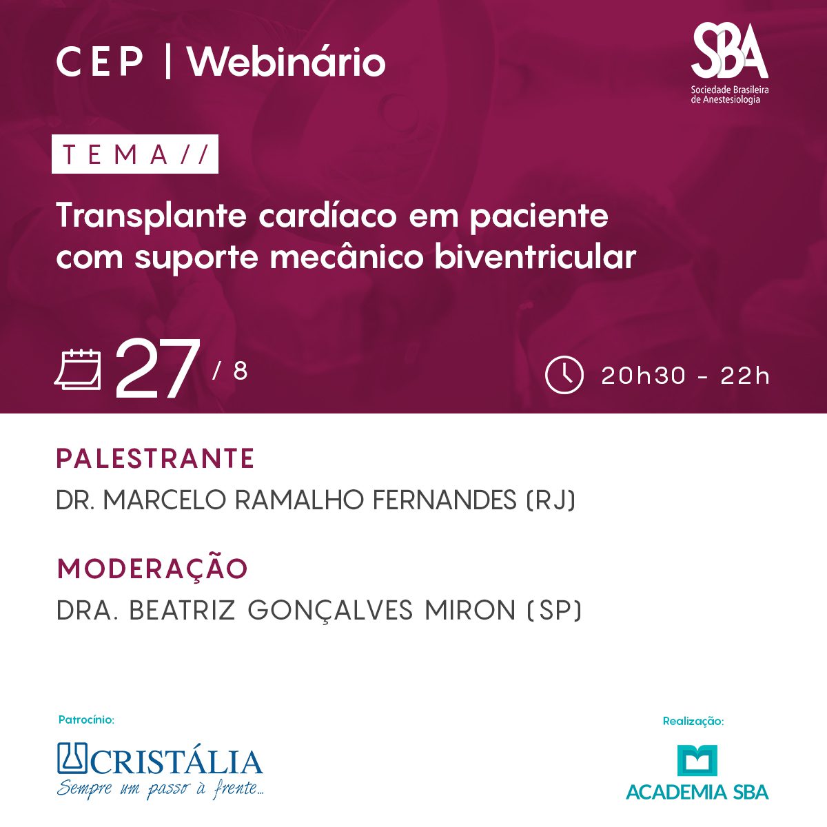 Webinário – CEP