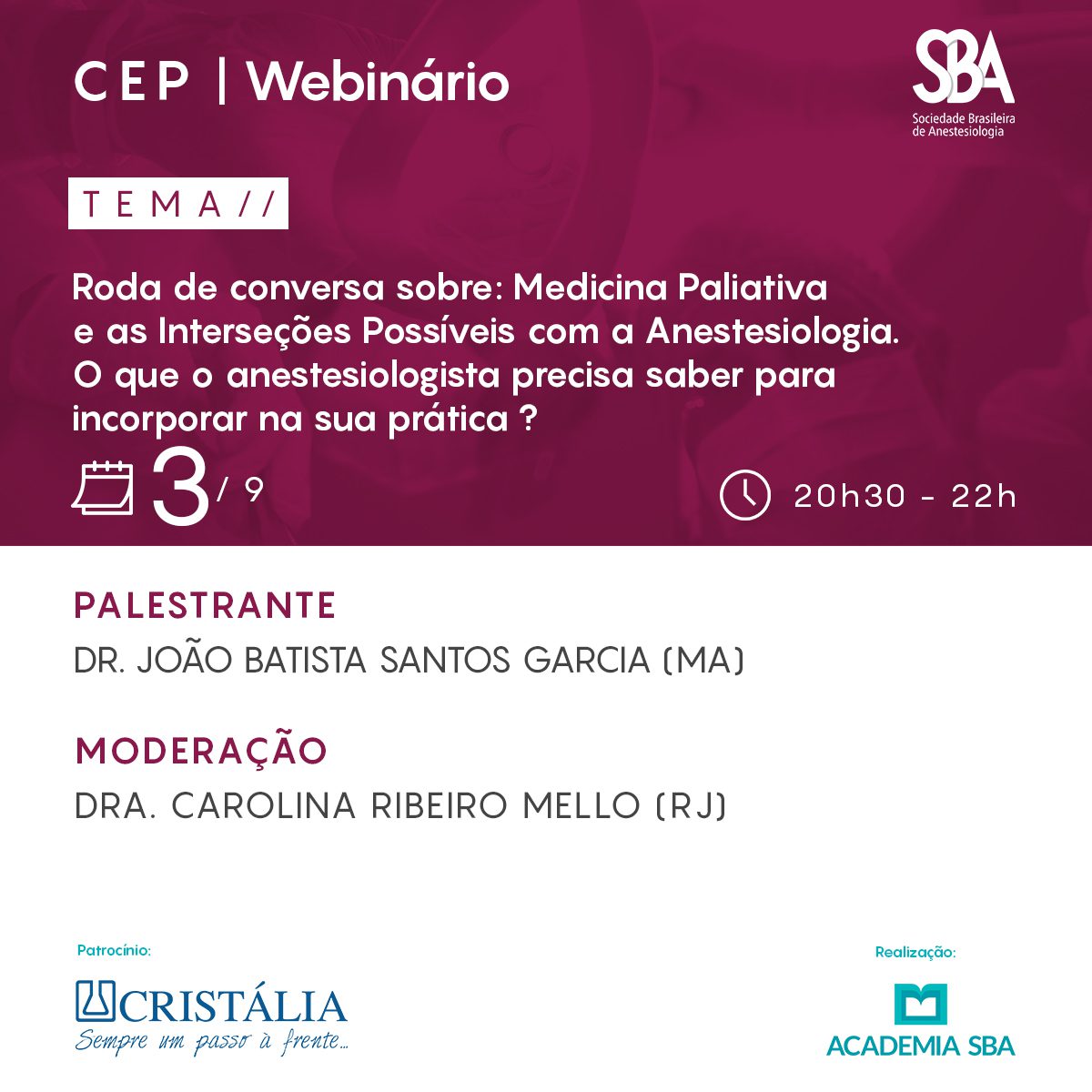 Webinário – CEP