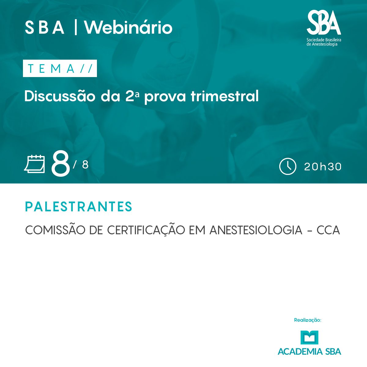 Webinário – Discussão da 2ª prova trimestral