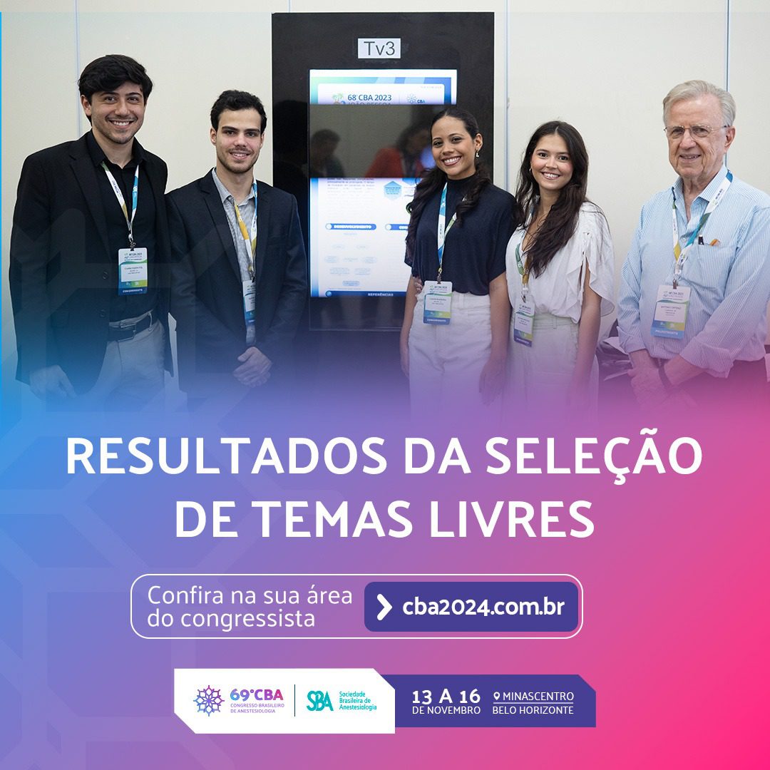 Já estão disponíveis os resultados dos Temas Livres do CBA 2024!