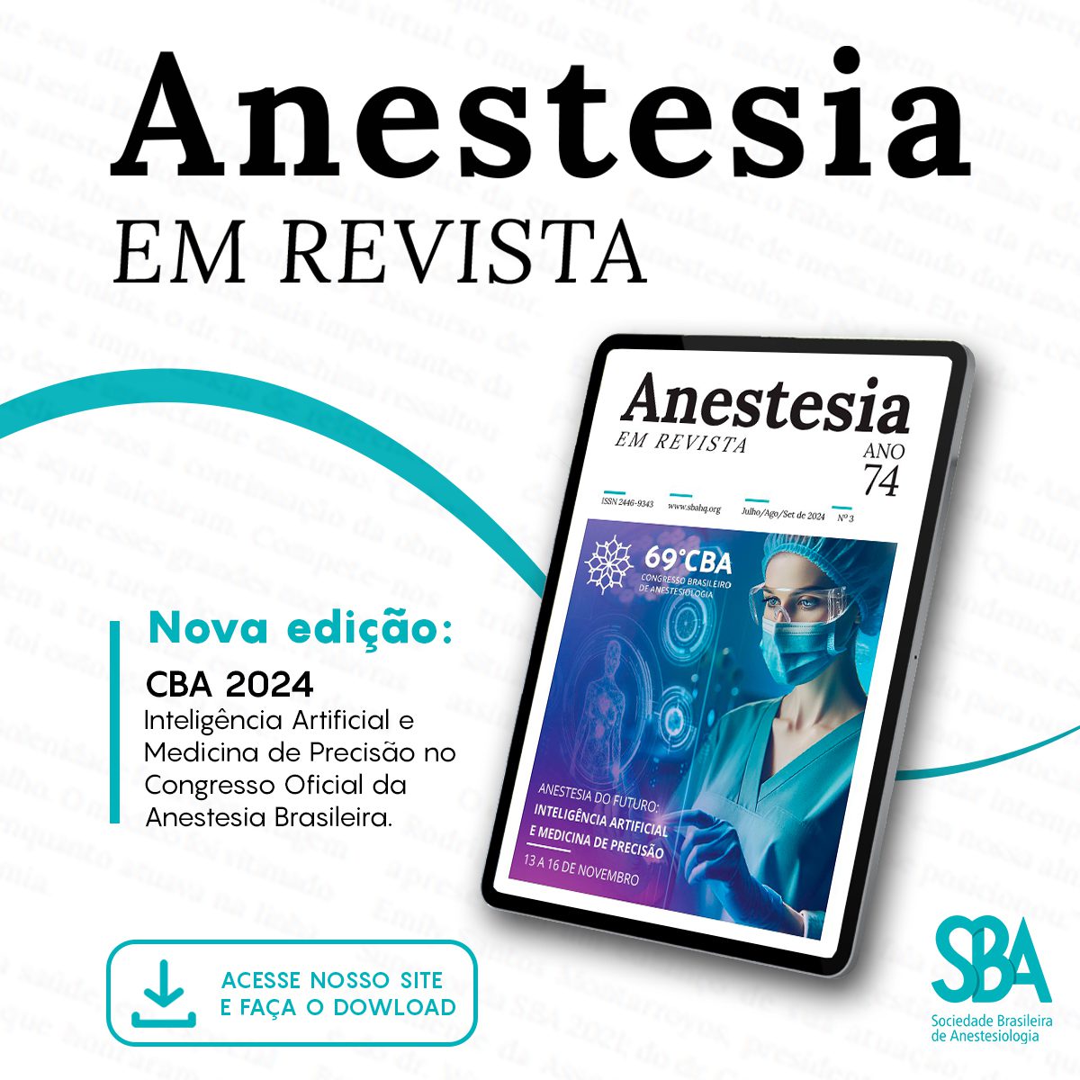 Leia a nova edição da Anestesia em Revista