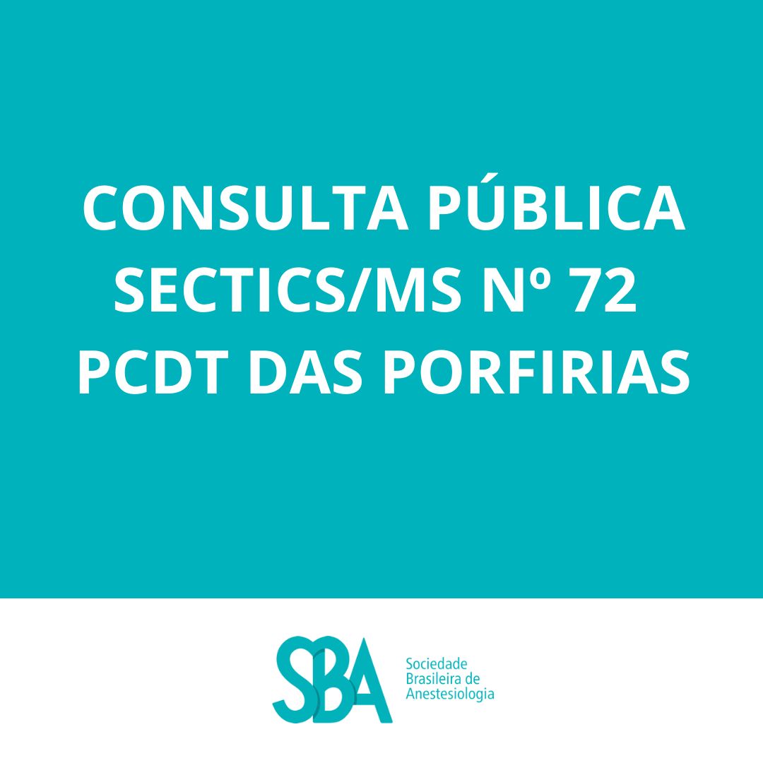 Consulta Pública sobre Protocolo Clínico e Diretrizes Terapêuticas das Porfirias