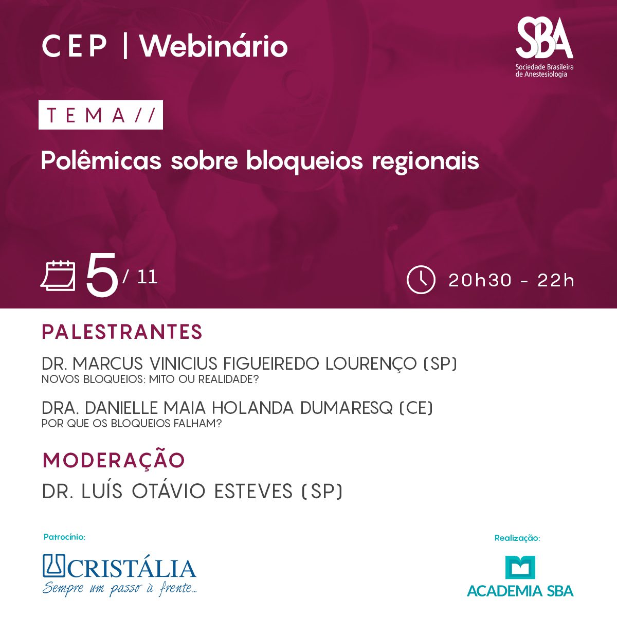 Webinário – CEP