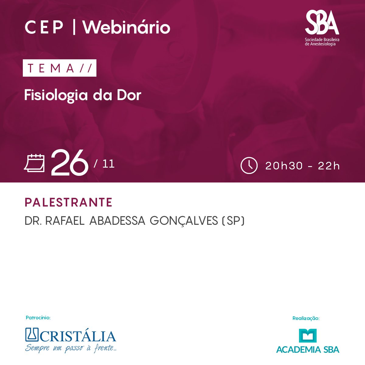 Webinário – CEP